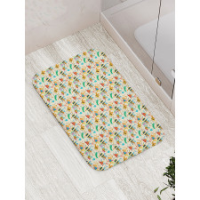 Partying Dancing Bumblebee Bath Mat