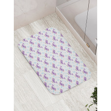 Lullaby Themed Birds Bath Mat