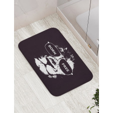 Lion Glasses Bath Mat