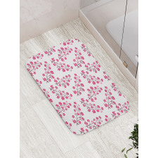 Twigs of Sakura Tree Bath Mat