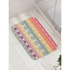 Geometric Zig Zag Lines Bath Mat