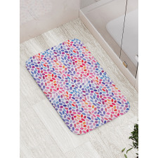 Brush Stroke Style Bath Mat