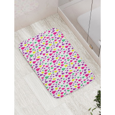 Multicolor Raindrops Bath Mat