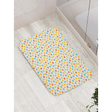 Colorful Dot Pattern Bath Mat