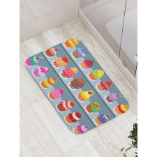 Multilayered Muffin Bath Mat