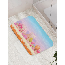 Fanciful Candy Road Bath Mat