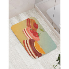 Gruncy Framed Cakes Bath Mat