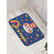 Cartoon Owl Funky Bath Mat