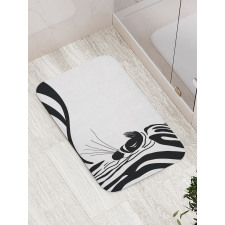 Zebra Stripes Pattern Bath Mat