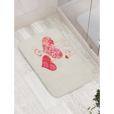 Ornamental Hearts Bath Mat