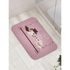 Tweeting Sparrows Bath Mat