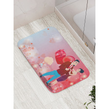 Afro Haired Cupid Bath Mat