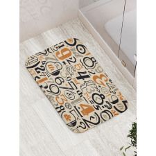 Vintage Math Bath Mat