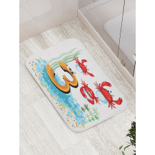 Sea Animals Kids Cartoon Bath Mat