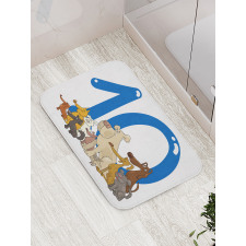 Street Dogs Puppies Bath Mat