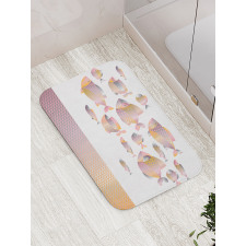 Modern Sea Animal Zigzag Bath Mat