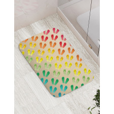 Graded Rainbow Color Bath Mat