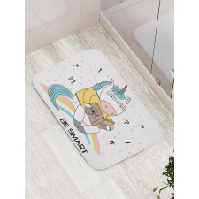 Unicorn Rainbow Physics Bath Mat