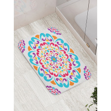 Colorful Swirls Bath Mat
