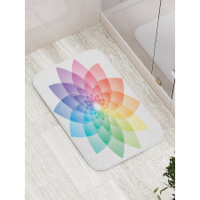 Rainbow Tones Petal Bath Mat