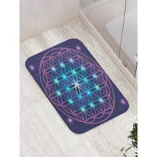 Ombre Flower of Life Bath Mat