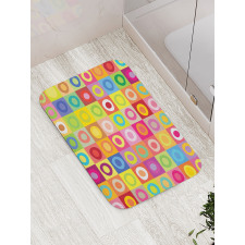 Kids Nursery Rhombus Bath Mat