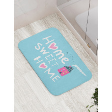 Graphic House and Chimney Bath Mat