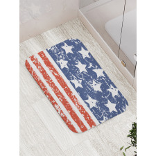 Flag with Grunge Effect Bath Mat