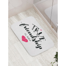 True Friendship and Heart Bath Mat