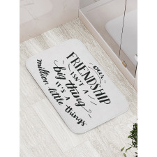 Heart Warming Saying Bath Mat