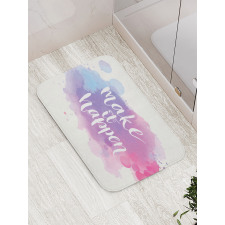 Make It Happen Slogan Bath Mat