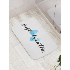 Just Breathe and Rain Bath Mat