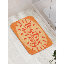 Positive Vibes Doodle Bath Mat