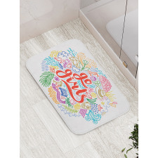 Go Girls Lettering Art Bath Mat