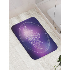 Lotus Flower Space Bath Mat