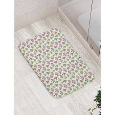 Triangle Trees Bath Mat