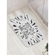 Vintage Motivation Boost Bath Mat