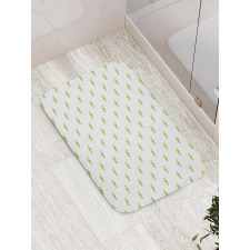 Green Cartoon Planes Bath Mat