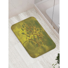 Tiny Tree with Lobed Leaf Bath Mat