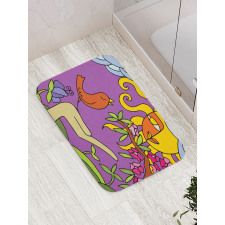 Tweeting Tiny Birds Bath Mat