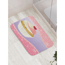 Yummy Pastry Floral Bath Mat