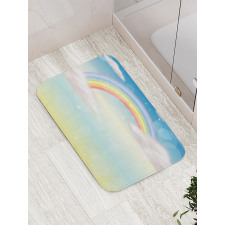 Semi Circle Style Rainbow Bath Mat