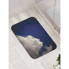 Nocturnal Theme Night Sky Bath Mat