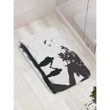 Couple Romance Theme Bath Mat