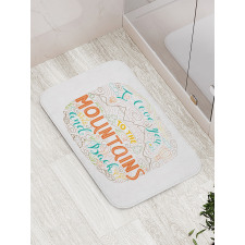 Valentines Day Phrase Bath Mat