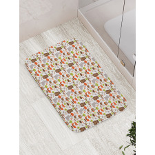 Small Forest Hedgehog Bath Mat