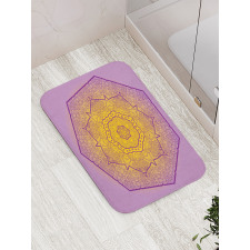 Oriental Heptagon Motif Bath Mat