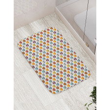 Floral Calavera Bath Mat