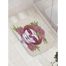 Girl with Makeup Bath Mat