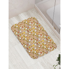 Square Shape Pattern Bath Mat